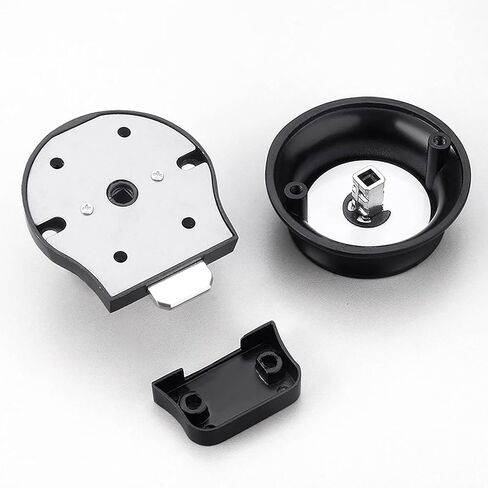 Commercial Restroom Door Handle with Indicator Lock, Available or Occupied Toilet Bolt Indicator Privacy Door Lock Handle - Latch Buckle for Public Lavatories, Washrooms, and Bathrooms​（Black ） in Saudi Arabia