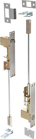 مجموعة مسامير متساطحة من Rockwood 2845.26D للأبواب المعدنية، عرض 1 بوصة × ارتفاع 6-3/4 بوصة، لمسة نهائية مطلية بالكروم الساتان النحاسي in Kuwait