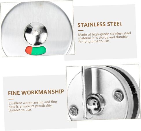Public Toilet Door Lock Barn Door Handles Stainless Steel Privacy Lock Easy to Install in Saudi Arabia