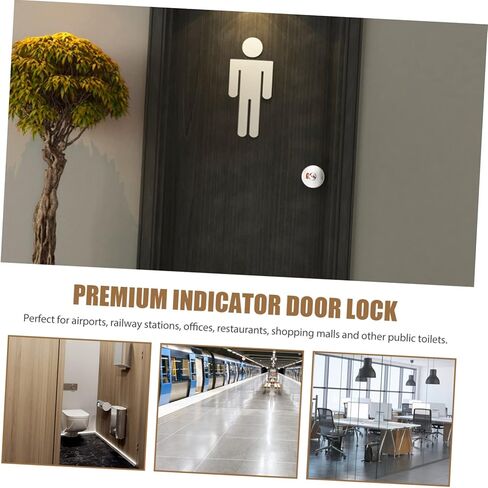 Public Toilet Door Lock Barn Door Handles Stainless Steel Privacy Lock Easy to Install in Saudi Arabia