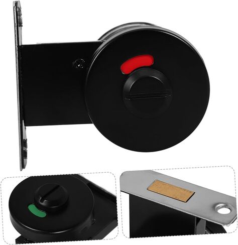 Angoily Stainless Steel Privacy Indicator Lock for Public Restrooms Keyless Bathroom Stall Lock with Easy Installation Durable Stainless Steel Door Handle for Commercial Use in Saudi Arabia