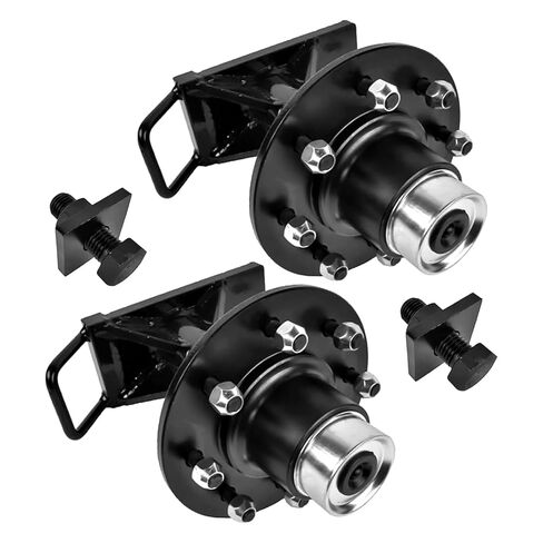 (2-Pack) 9000 lbs Shipping Container Wheels 8-Lug 6.5" Hubs, Heavy-Duty Shipping Container Axle Spindle Kit, Moves 20-40ft Containers in Saudi Arabia