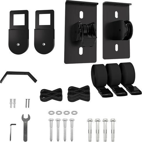 TRUSOON Ladder Storage, Larger Pulley Ladder Hoist, Self Locking Function Ladder Hanger, Garage Ceiling Mount Lift System for Kayak, Cargo Box, Canoe, Bike,Fit 10-14 Foot Ceilings, Hold 150 lbs in Saudi Arabia