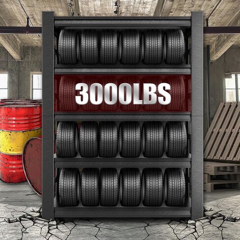 Storage Shelves, Metal Shelving Heavy Duty, Garage Shelving, Adjustable Metal Racks,5 Tier Shelving Unit, Rack Units and Storage for Warehouse, Basements, Garages (5-Tier 78" Hx47.2 Wx18 D) in Saudi Arabia