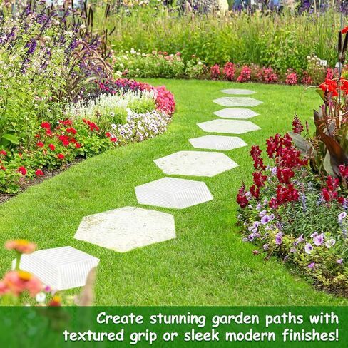 قالب حجري سداسي مقاس 2، قوالب أسمنت قابلة لإعادة الاستخدام مقاس 9 بوصة /11.4 بوصة للخرسانة، قوالب خرسانة بلاستيكية للممرات والرصيف والحديقة in Kuwait