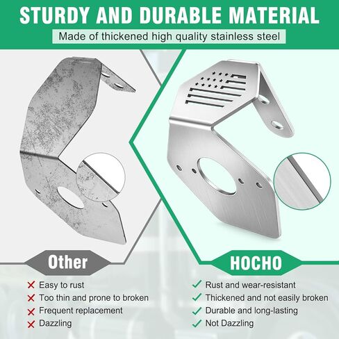 HOCHO قوس ضوء البطيخ، ترقية سميكة 304 الفولاذ المقاوم للصدأ المضادة للكسر البطيخ مرآة بدوره إشارة قوس، حامل قوس الزاوية بدوره إشارة ضوء تركيب لوحة-2 جهاز كمبيوتر شخصى in Kuwait