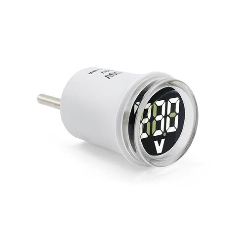 1 قطعة AC50-500V الرقمية جولة LED عرض فولت تستر كاشف الفولتميتر مؤشر ضوء الأدوات الكهربائية (أصفر) in Kuwait