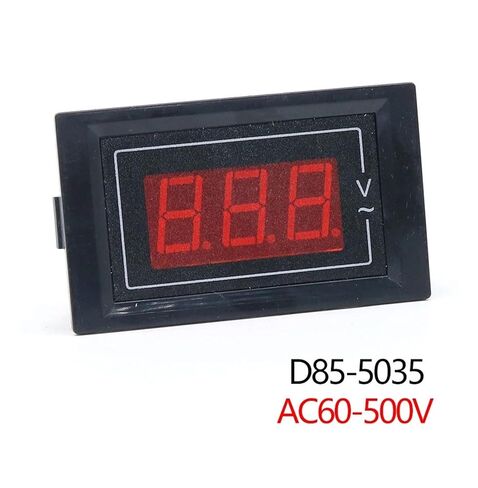 1 قطعة D85-5035 التيار المتناوب شاشة ديجيتال الجهد متر 2-سلك لوحة رقمية متر عرض التيار المتناوب تستر 60-500 فولت جزءا لا يتجزأ من جهاز قياس الجهد الكهربائي in Kuwait