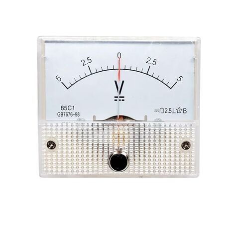 1 قطعة 85C1-V مؤشر نوع الفولتميتر الإيجابي والسلبي 5V10V15V20V30V50V100V150V250V مؤشر ثنائي الاتجاه متر (750 فولت -0-750 فولت) in Kuwait
