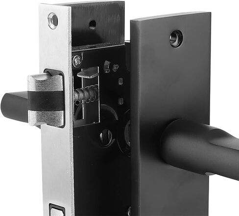 Fafeicy Bedroom Door Lock Home Security Handle Lock with Keys Screw Black in Saudi Arabia
