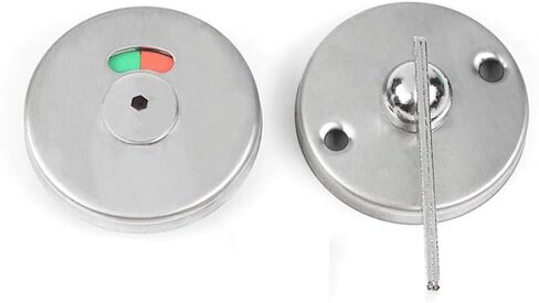 TopHomer 2PCS مقبض قفل باب الحمام من الدرجة التجارية مع مؤشر الإشغال - انظر الوظيفة الشاغرة أو حالة المشاركة في أقفال الحمامات العامة والحمامات in Saudi Arabia