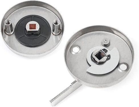 TopHomer 2PCS مقبض قفل باب الحمام من الدرجة التجارية مع مؤشر الإشغال - انظر الوظيفة الشاغرة أو حالة المشاركة في أقفال الحمامات العامة والحمامات in Saudi Arabia