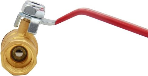 Uenede Brass 3/8 Inch NPT Ball Valve and Nipple, 3/8" NPT Female Thread Shut-off Valve with 3/8" NPT Male Equal Diameter Coupler Pipe Threaded Fittings for Water/Oil/Gas in Saudi Arabia