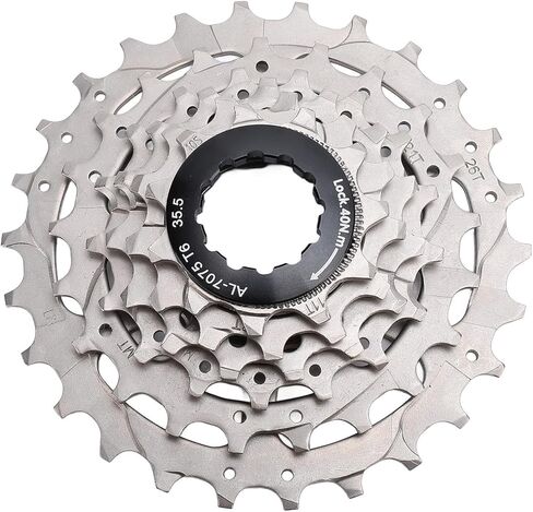 Bicycle Cassette, Low Noise Smooth Rotation 6 Speed Sprocket Stainless Steel Aluminum Alloy for Road Mountain Cyclists and Enthusiasts in Saudi Arabia