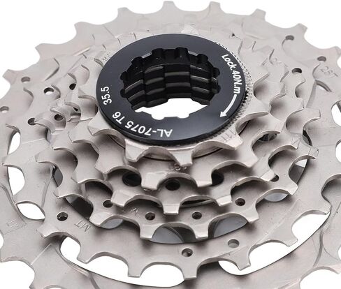 Bicycle Cassette, Low Noise Smooth Rotation 6 Speed Sprocket Stainless Steel Aluminum Alloy for Road Mountain Cyclists and Enthusiasts in Saudi Arabia