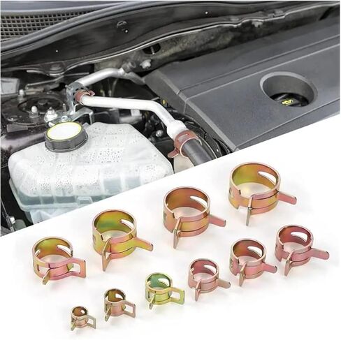 Hose clamp, 10Pcs 4mm-22mm for Choose Fuel Spring Clip Vacuum Silicon Hose Clamp in Saudi Arabia