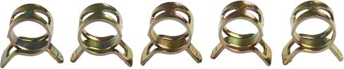 75PCS Galvanized Spring Steel Hose Clamps Set for Fuel, Oil & Water Lines – 5 Sizes (6mm–10mm) – Motorcycle & Automotive Repair Hardware in Saudi Arabia