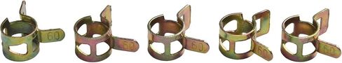 75PCS Galvanized Spring Steel Hose Clamps Set for Fuel, Oil & Water Lines – 5 Sizes (6mm–10mm) – Motorcycle & Automotive Repair Hardware in Saudi Arabia