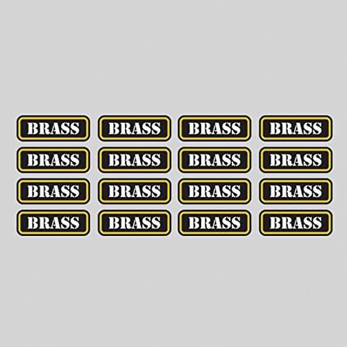 Sixteen Pack Brass Ammo Can Sticker Set Decal Self Adhesive Molon Bullet Type 2 FA Graphix in Saudi Arabia