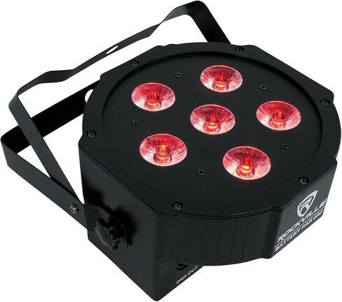 حزمة Rockville Battery PAR 6RF: 2X مصابيح LED RGBWA+UV لاسلكية DMX قابلة لإعادة الشحن مع جهاز تحكم عن بعد RF، حقيبة سفر RLB90 لمصباحين Par ووحدة تحكم وكابلات، 3 عناصر in Kuwait