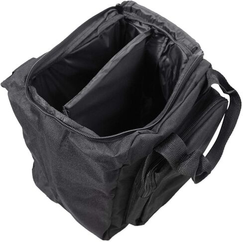 حزمة Rockville Battery PAR 6RF: 2X مصابيح LED RGBWA+UV لاسلكية DMX قابلة لإعادة الشحن مع جهاز تحكم عن بعد RF، حقيبة سفر RLB90 لمصباحين Par ووحدة تحكم وكابلات، 3 عناصر in Kuwait