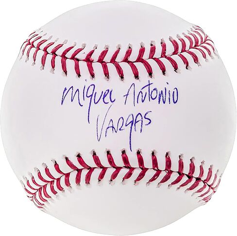 Miguel Vargas Autographed Official M.L.B Baseball Los Angeles Dodgers Full Name Beckett BAS Witness Stock #207563 in Saudi Arabia