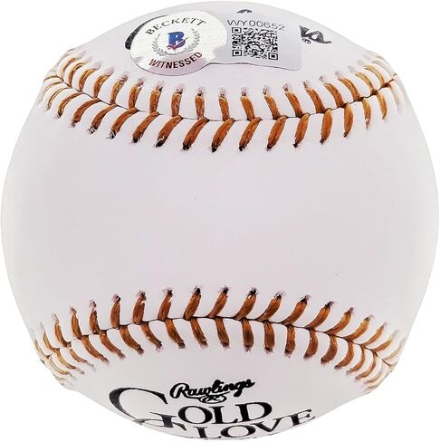 Ken Griffey Jr. Autographed Official Gold Glove Logo Baseball Mariners Beckett BAS QR in Saudi Arabia