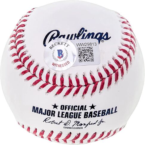 Francisco Alvarez Autographed Official M.L.B Baseball Mets Full Name Beckett BAS Witness Stock #207557 in Saudi Arabia