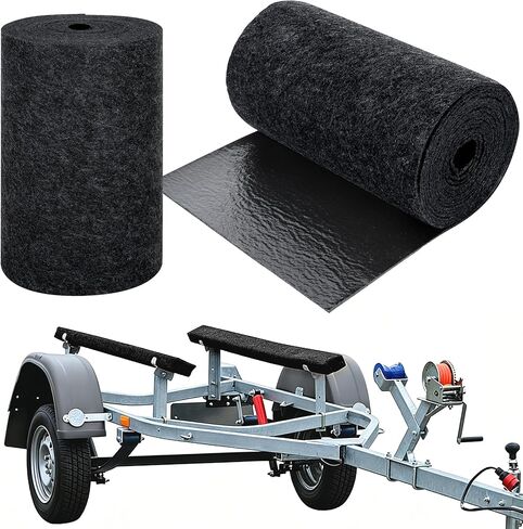 K-Musculo Boat Trailer Bunk Carpet - Boat Bunk Carpet, Marine-Grade Felt Surface + PVC Backing Boat Trailer Carpet, Easy to Cut & Waterproof, for Boat Lift Bunks, Runners and Trailer Bunk in Kuwait