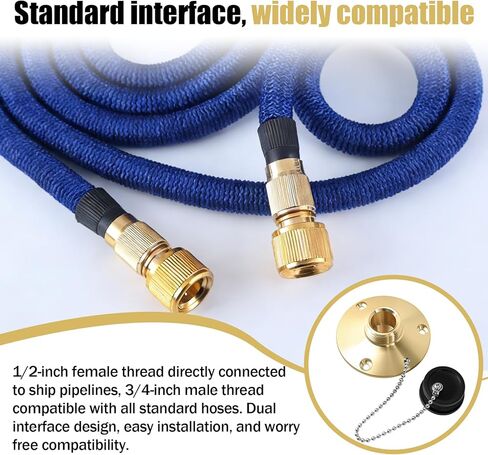 513120-1 مخرج مياه الغسيل لـ Sea-Dog، 1/2 بوصة × 3/4 بوصة مع غطاء بلاستيكي أسود وسلسلة خرزية - لغسل المحرك وإعادة تعبئة خزان المياه العذبة in Kuwait