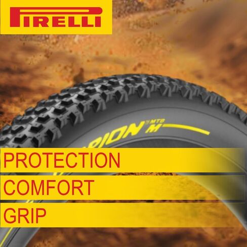 إطار Pirelli Scorpion Sport XC M 29 x 2.4 أسود قابل للطي للدراجات الجبلية - أداء للتضاريس المختلطة، خفيف الوزن ومتين للتضاريس المتنوعة. مع سلسلة مفاتيح بيريللي سكوربيون (عبوتين) in Saudi Arabia