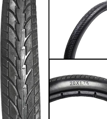 إطارات دراجة صلبة للأطفال مقاس 20 × 1.75 - إطارات دراجات الأطفال مقاومة للثقب ولا يوجد تضخم لدراجات الأولاد والبنات، دراجة الطريق BMX in Kuwait