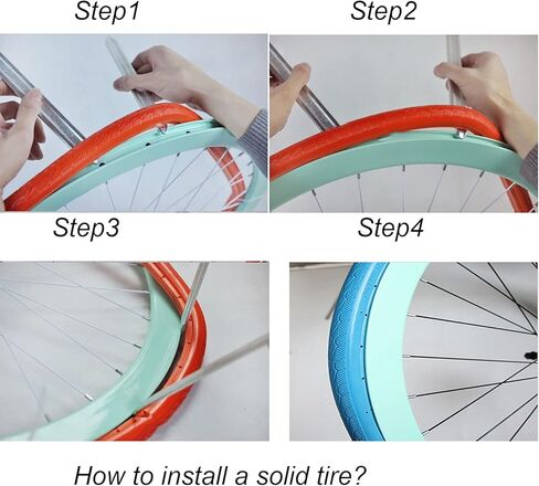 إطارات دراجة صلبة للأطفال مقاس 20 × 1.75 - إطارات دراجات الأطفال مقاومة للثقب ولا يوجد تضخم لدراجات الأولاد والبنات، دراجة الطريق BMX in Kuwait