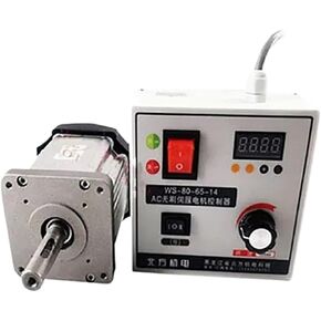600W 800W 220V 80mm Brushless DC Servo Motor Kit BLDC + Regulator Speed Adjustable for Woodworking Lathe Belt Bead Machinery(800W Kit) in Saudi Arabia