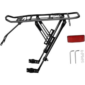 رف البضائع الخلفي للدراجة، حامل حامل دراجة من سبائك الألومنيوم العالمي للدراجات الجبلية والطرق، سعة 25 كجم (55 رطلاً) in Kuwait
