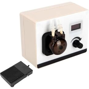 Intelligent Peristaltic Pump,Electric Liquid Sampler,Lab Dosing Pump with Foot Switch and BPT Tube,Precise Flow Control 0-40mL/min, OLED Display Screen, for Laboratory (2x4mm) in Kuwait