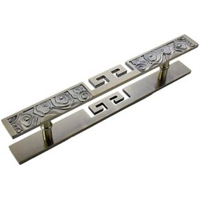 New Chinese Style Antique Brass Double Sided Door Handles Commercial Hardware for Single Residential Door (Bronze 180X140cm/70.9" X55.1") in Kuwait