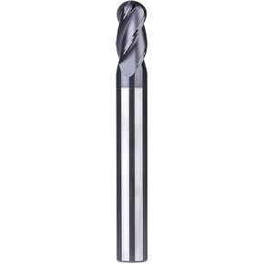 1pcs 4 Flutes Ball Nose End Mill R2mm-R6mm Titanium Coating CNC Router Bits HRC50 Solid Carbide Spiral Milling Cutter for Metal Face and Slot Machining(1PC-P4B-R3.0) in Kuwait
