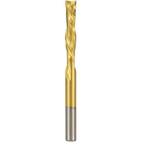 2 Flute Up Down Spiral End Mill CNC Router Bit 3.175/4/6/8/10mm Shank Tianium Coated Carbide for Wood Carving Engraving Grinding in Kuwait
