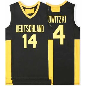 قميص جيرسي لكرة السلة رقم 14 Deutschland Vintage Throwback للرجال مُخيط in Kuwait