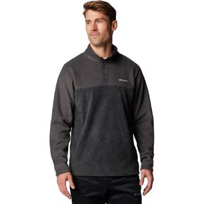 Columbia Mens Steens Mountain Half Snap Fleece Jacket, Charcoal Heather/Shark, Large in Kuwait