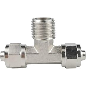 Pneumatic Quick Twist Connector Three-way Lock Mother Air Pipe 6-1/8-2/10/12-4 Minutes 16mm 1Pcs(快拧PB10-01) in Kuwait