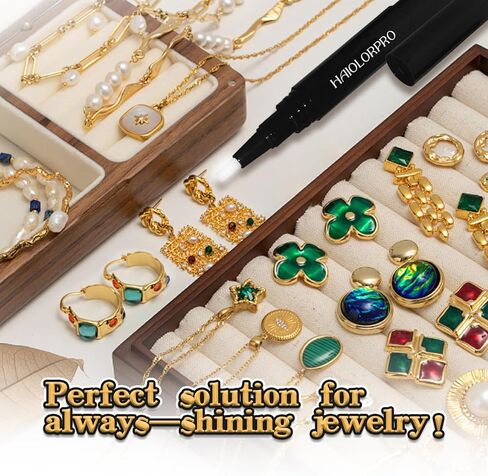 Jewelry Cleaner Pen 4PCS, Ring Cleaner Pen Soft Brush, Diamond Cleaning Pens Stick for Jewelry, Rings, Diamond, Gemstones, Moissanite, Gold, White - Portable and Quick Sparkle in Saudi Arabia