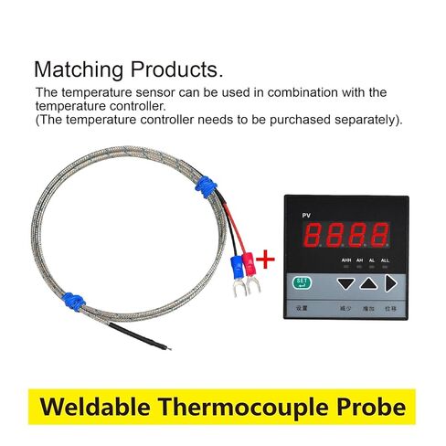 Weldable K Type Thermocouple, Bead Probe, Exposed Sensor, Fast Response, 0-600°C, Industrial Bare Wire(E-1m-0-400) in Saudi Arabia