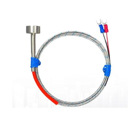 K Type Magnetic Surface Thermocouple, High Temperature Probe, Stainless Steel Braided Cable, Contact Sensor, Ferrous Metals(K-6M-0-350) in Saudi Arabia