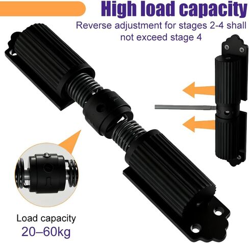 Automatic Door Closer, Adjustable Door Spring Closer Quiet & Heavy Duty Doors Stopper for Home & Commercial Use in Kuwait