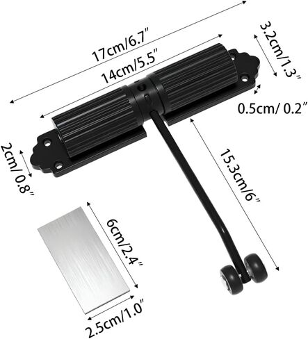 Automatic Door Closer, Adjustable Door Spring Closer Quiet & Heavy Duty Doors Stopper for Home & Commercial Use in Kuwait