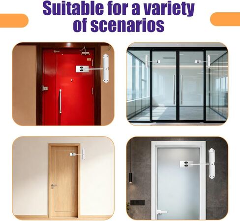 Automatic Door Closer, Adjustable Door Spring Closer Quiet & Heavy Duty Doors Stopper for Home & Commercial Use in Kuwait