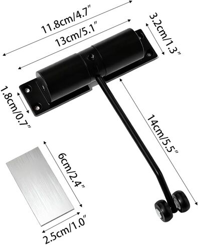 قفل باب أوتوماتيكي، زنبرك باب قابل للتعديل، سدادة أبواب هادئة وشديدة التحمل للاستخدام المنزلي والتجاري in Kuwait