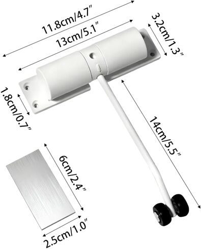 قفل باب أوتوماتيكي، زنبرك باب قابل للتعديل، سدادة أبواب هادئة وشديدة التحمل للاستخدام المنزلي والتجاري in Kuwait